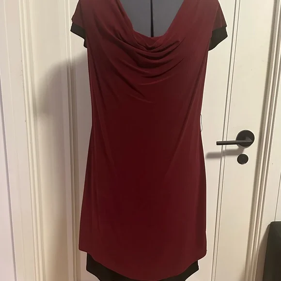 Marc New York Pinot Noire Crepe Jersey Dress - Picture 2 of 3